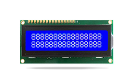 JXD1602A-S字符液晶 STN蘭屏白光